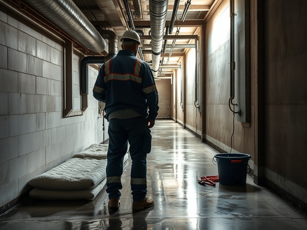 Emergency maintenance response planning for floods, leaks, and outages